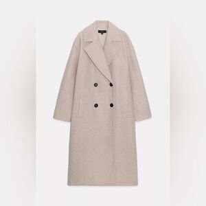 Zara Beige Soft Oversized Coat